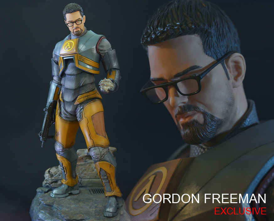 Half Life Gman Statue Bust Figure Collectable 