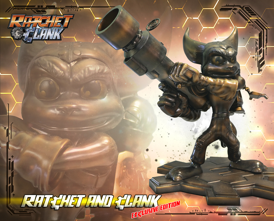 Ratchet and Clank Exclusive Statue Gaming Heads