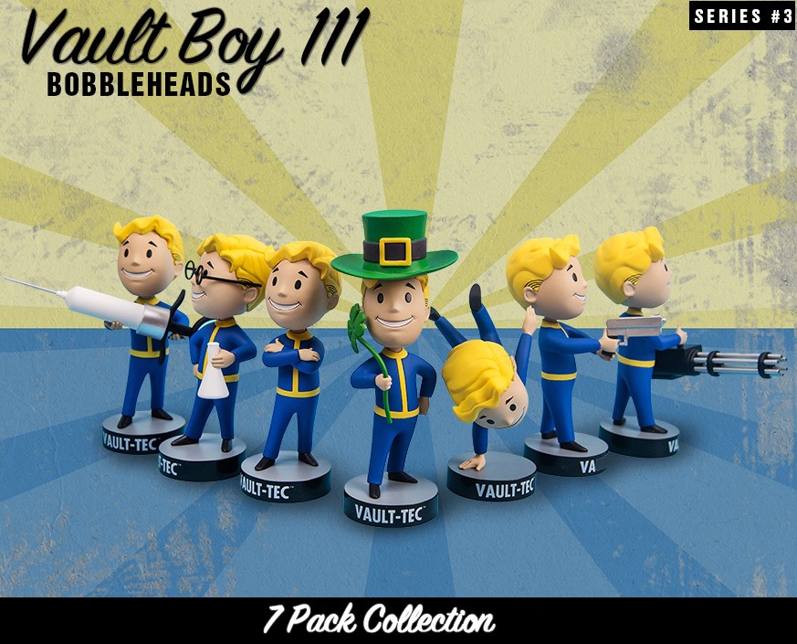 Fallout® 4: Vault Boy 111 Bobbleheads - Series Three 7 Pack