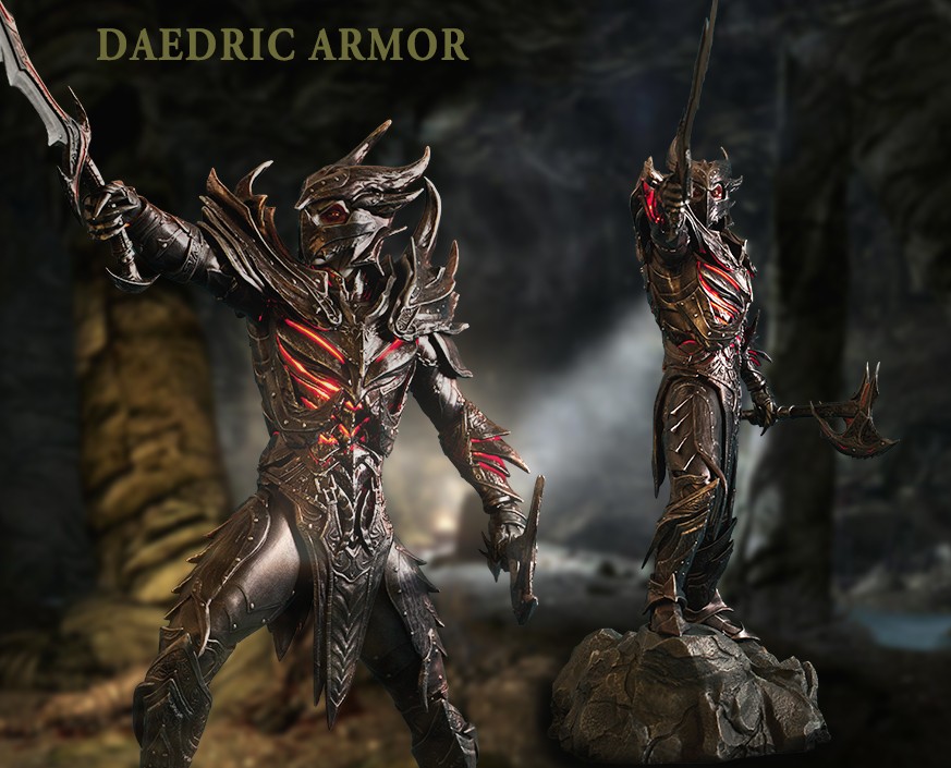The Elder Scrolls® V: Skryim™ - Daedric Armor Statue