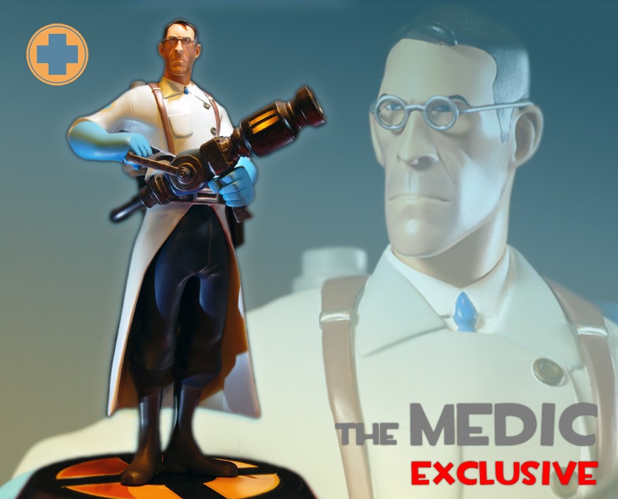 Team Fortress 2: The BLU Medic Exclusive Statue