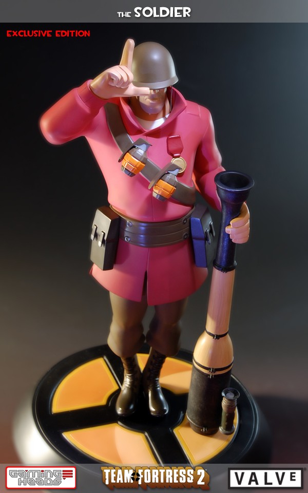 Team Fortress 2: The RED Soldier Exclusive Statue.