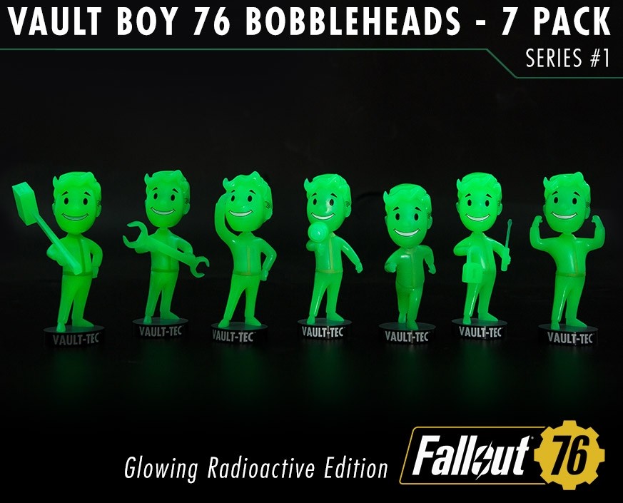 Fallout®: Vault Boy 76 Bobbleheads - Series One Glowing Radioactive Edition