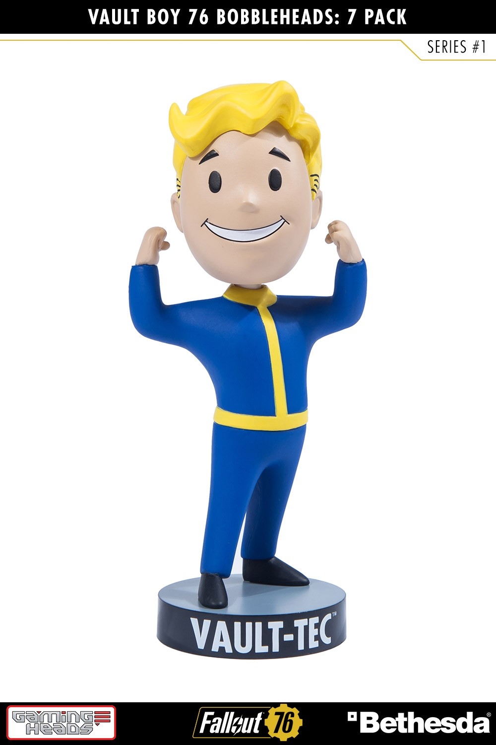 Fallout 76 Glowing Radioactive Edition Bobblehead 5" Series ONE 7-PACK Bethesda 
