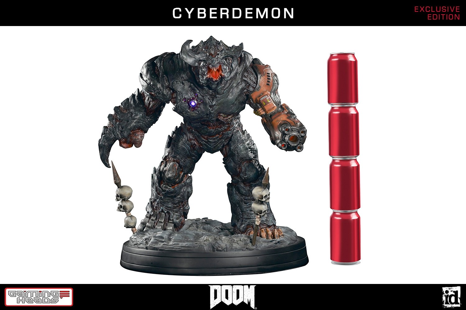 Doom Cyberdemon Statue Statue by Gaming Heads