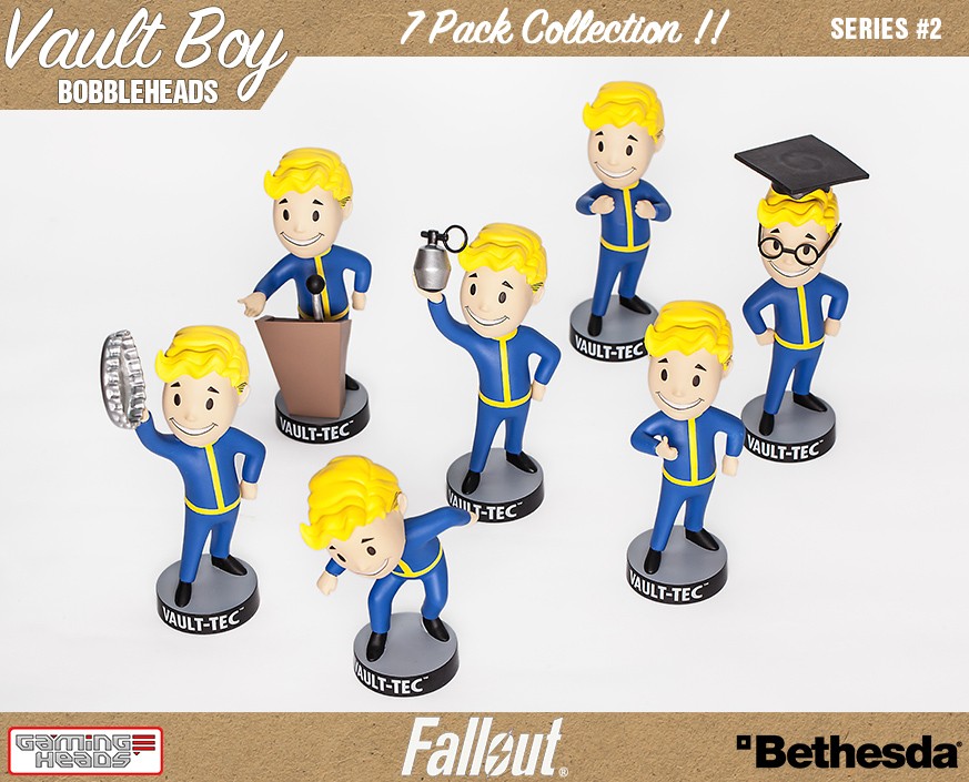 Fallout® 4: Vault Boy 111 Bobbleheads - Series Two 7 Pack