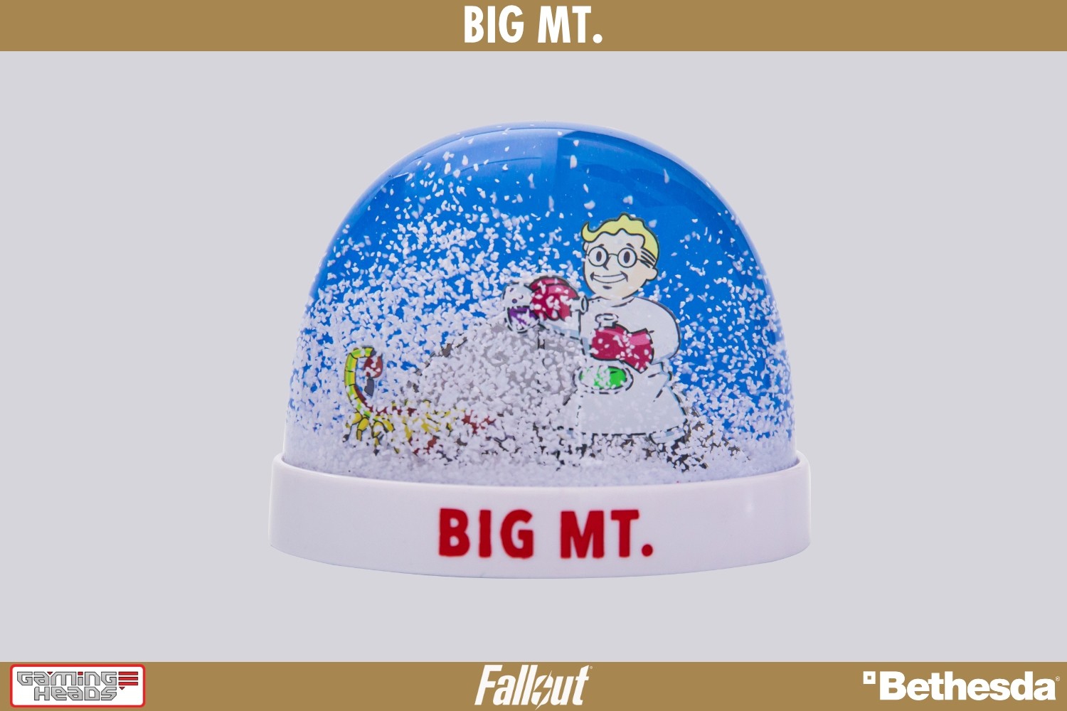 Fallout New Vegas Big Mt. snow globe Gaming Heads
