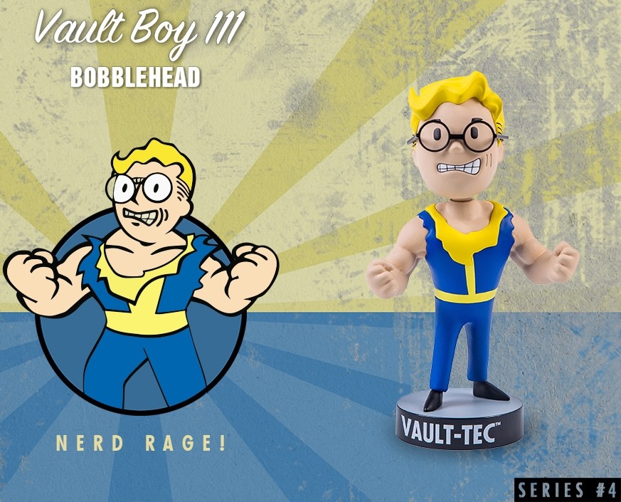 Fallout® 4: Vault Boy 111 Bobbleheads - Series Four: Nerd Rage!