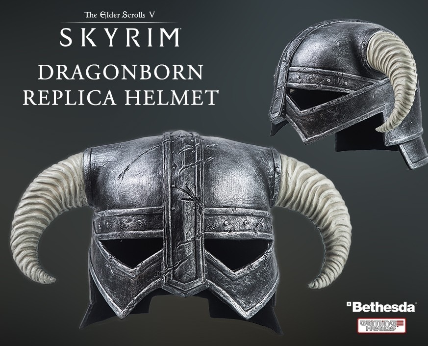 The Elder Scrolls V: Skyrim Dragonborn cosplay helmet