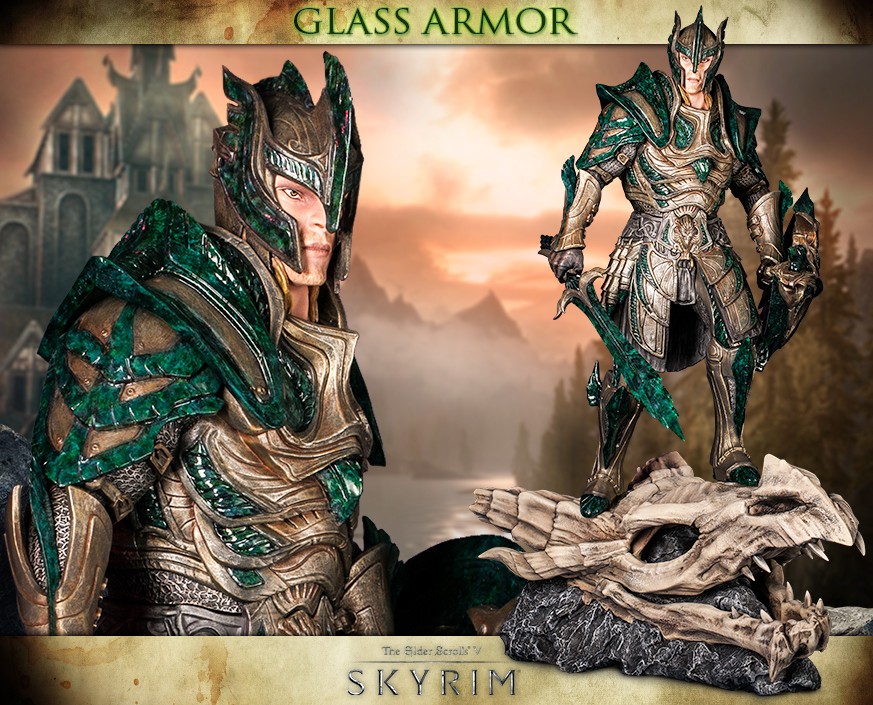 Scrolls® V: Skyrim™ - Glass Armor Statue | Heads