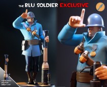 Team Fortress 2: The BLU Soldier Exclusive Statue