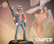 Team Fortress 2: The RED Sniper Statue