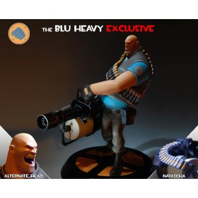 Team Fortress 2: The BLU Heavy Statue | Gaming Heads