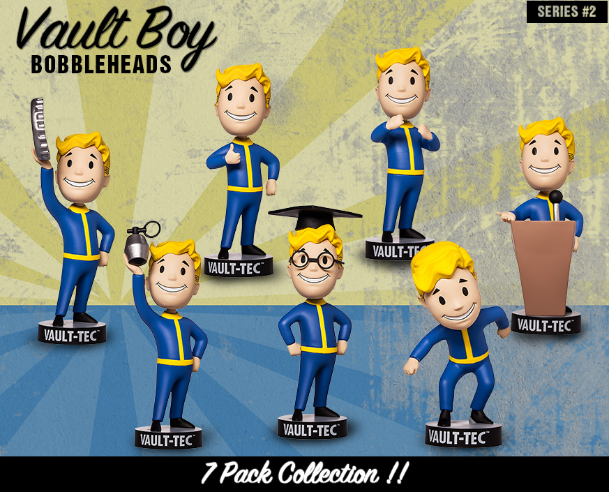 Fallout Shelter 4 Vault Boy 111 Bobbleheads Complete Figure Toy Gift 