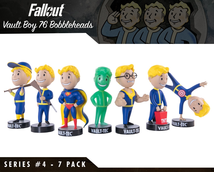 Fallout® 4: Vault Boy 76 Bobbleheads - Series One 7 Pack | Gaming Heads